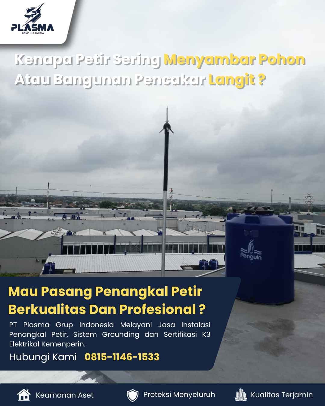 kenapa petir sering menyambar pohon atau bangunan pencakar langit ?
