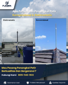 Apa perbedaan penangkal petir konvensional & elektrostatis
